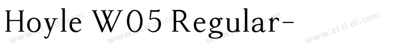 Hoyle W05 Regular字体转换